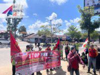 Tak Kunjung Direspon, Serikat Buruh PBB - KASBI Geruduk Kantor DPRD