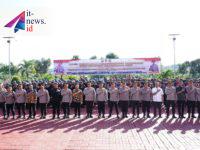 Kapolda Kaltim Pimpin Apel Pergeseran Pasukan BKO Polres Mahakam Ulu untuk Pengamanan PSU Pilkada